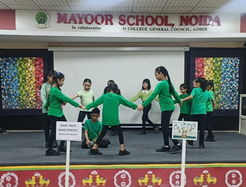Grade 2B of Mayoor School Noida Speaks for the Trees! 